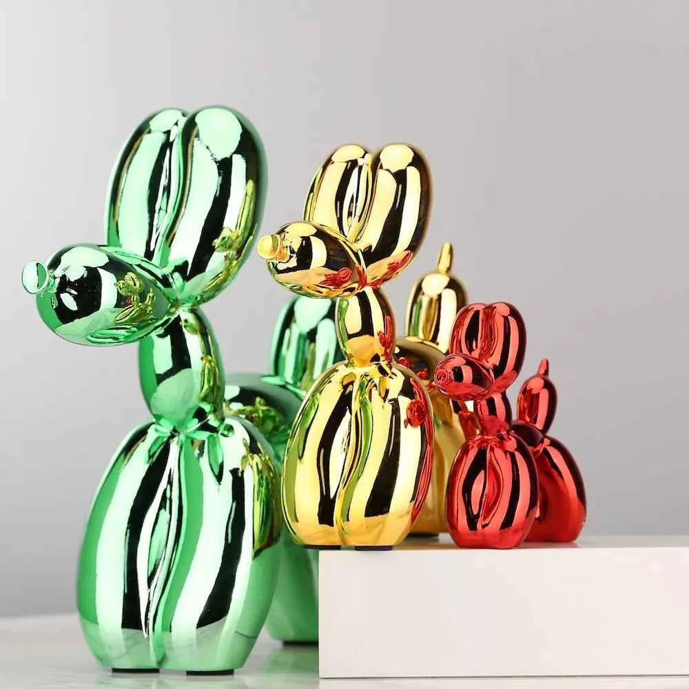 Mini Ceramic Balloon Dog Statue