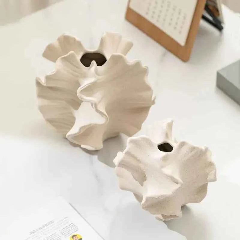 Petal Waves Porcelain Vase