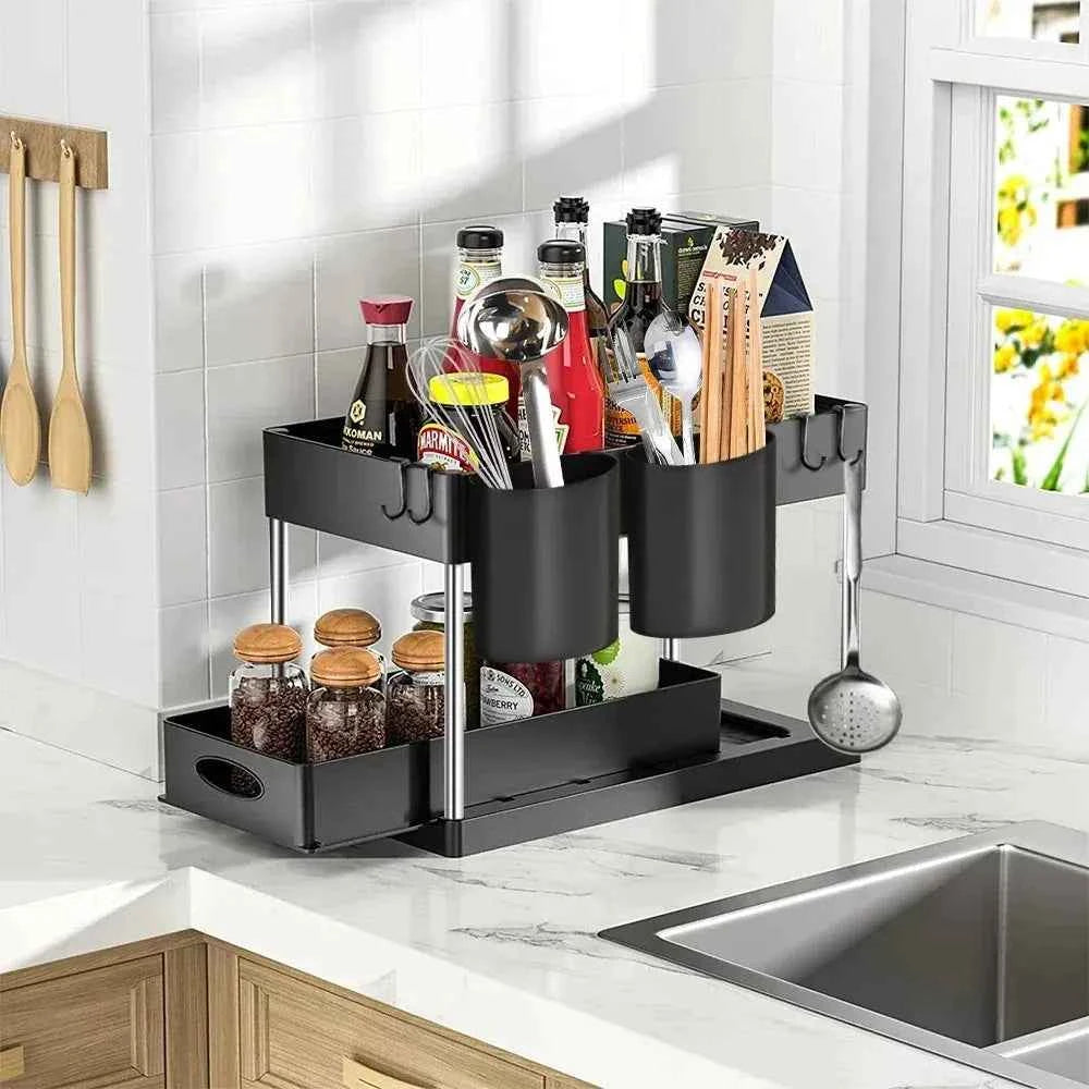 Sliding Cabinet Storage Rack